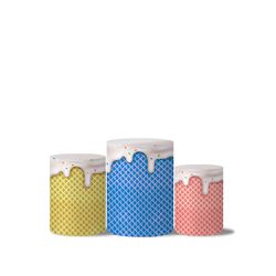 Trio Capas Cilindro Tema Candy Full Color - 1728 - ESTAMPARIA NET 