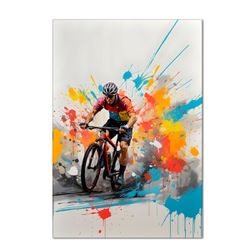 Painel Retangular Tema Ciclista - 1433 - ESTAMPARIA NET 