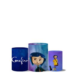 Trio Capas Cilindro Tema Coraline Veste Fácil - 9552 - ESTAMPARIA NET 