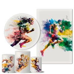 Trio Capas + Painéis Casado Tema Corredor - 1479 - ESTAMPARIA NET 