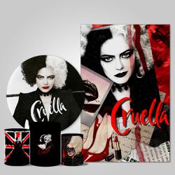 Trio Capas + Painéis Casado Tema Cruella Veste Fácil - 9553 - ESTAMPARIA NET 