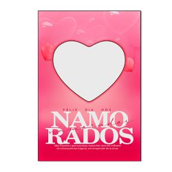 Painel Vazado Retangular Tema Dia Dos Namorados 1 - 1722 - ESTAMPARIA NET 