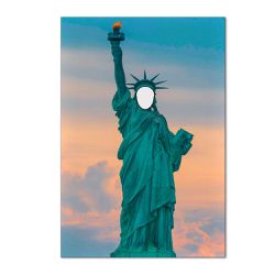 Painel Vazado Retangular Tema Estatua Da Liberdade - 1778 - ESTAMPARIA NET 