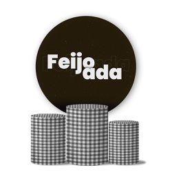 Kit Painel Cilindro Tema Feijoada 2 - 1668 - ESTAMPARIA NET 