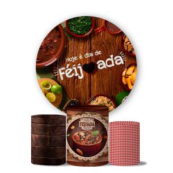 Kit Painel Cilindro Tema Feijoada 3 - 1680 - ESTAMPARIA NET 