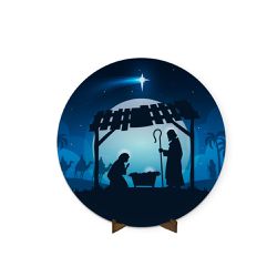 Painel Redondo 50x50 Feliz Natal 12 - IMZ26 - ESTAMPARIA NET 