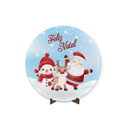Painel Redondo 50x50 Feliz Natal 3 - IMZ17 - ESTAMPARIA NET 