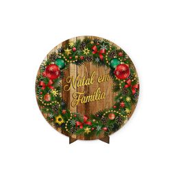 Painel Redondo 50x50 Feliz Natal 4 - IMZ18 - ESTAMPARIA NET 