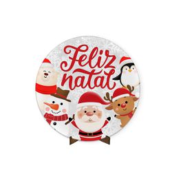 Painel Redondo 50x50 Feliz Natal 6 - IMZ20 - ESTAMPARIA NET 