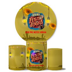 Kit Painel Cilindro Tema Festa Junina 11 - 1838 - ESTAMPARIA NET 