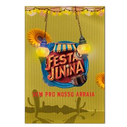 Painel Retangular Tema Festa Junina 11 - 1838 - ESTAMPARIA NET 