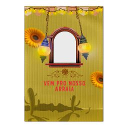 Painel Vazado Retangular Tema Festa Junina 11 - 1838 - ESTAMPARIA NET 