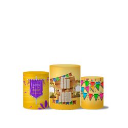 Trio Capas Cilindro Tema Festa Junina 3d Cut - 1810 - ESTAMPARIA NET 