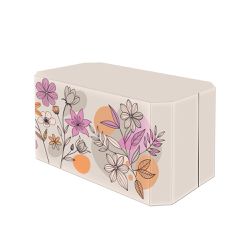 Capa de Mesa Tema Floral Abstrato - 1539 - ESTAMPARIA NET 
