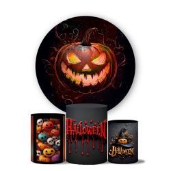 Kit Painel Cilindro Tema Halloween 10 - 1804 - ESTAMPARIA NET 
