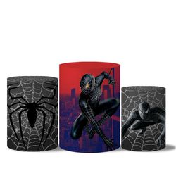 Trio Capas Cilindro Tema Homem Aranha Preto Veste Fácil - 9506 - ESTAMPARIA NET 