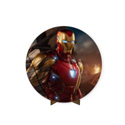 Painel Redondo 50x50 Homem De Ferro - 009 - ESTAMPARIA NET 