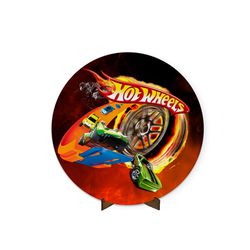 Painel Redondo 50x50 Tema Hot Wheels - 044 - ESTAMPARIA NET 