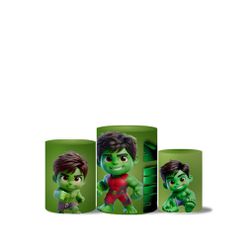 Trio Capas Cilindros Tema Hulk Baby Veste Facil - 1345 - ESTAMPARIA NET 