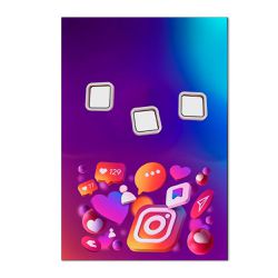 Painel Vazado Retangular Tema Instagramavél - 1740 - ESTAMPARIA NET 