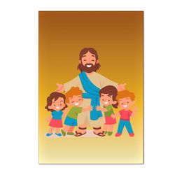 Painel Retangular Tema Jesus Melhor Amigo - 1443 - ESTAMPARIA NET 