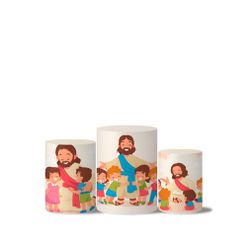 Trio Capas Cilindro Tema Jesus Melhor Amigo - 1443 - ESTAMPARIA NET 