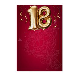 Painel Retangular Supra 18 Anos Balões - 1912 - ESTAMPARIA NET 