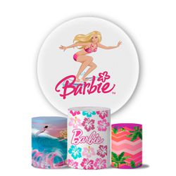 Trio Capas Cilindros + Painel Veste Fácil Barbie 9 - 1898 - ESTAMPARIA NET 