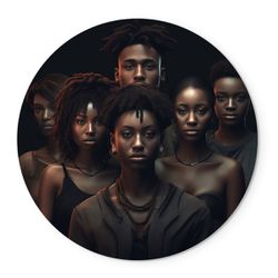 Painel Redondo Veste Fácil C/ Elástico Beleza Afro - 1921 - ESTAMPARIA NET 