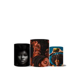 Trio Capas Cilindros Veste Fácil Beleza Afro - 1921 - ESTAMPARIA NET 