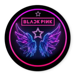 Painel Redondo Veste Fácil C/ Elástico Black Pink 2 - 7517 - ESTAMPARIA NET 