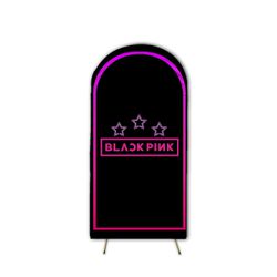 Capa Painel Romano Tema Black Pink 2 - 7517 - ESTAMPARIA NET 