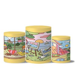 Trio Capas Cilindros Veste Fácil Bobbie Goods Amarelo - 1936 - ESTAMPARIA NET 