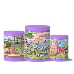 Trio Capas Cilindros Veste Fácil Bobbie Goods Roxo - 1937 - ESTAMPARIA NET 