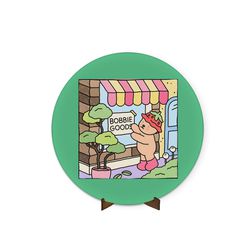 Painel Redondo 50x50 Veste Fácil Bobbie Goods Verde - 1938 - ESTAMPARIA NET 