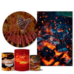 Trio Capas + Painéis Casado Veste Fácil Churrasco 2 - 1901 - ESTAMPARIA NET 