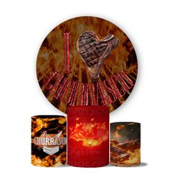 Trio Capas Cilindros + Painel Veste Fácil Churrasco 2 - 1901 - ESTAMPARIA NET 
