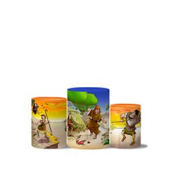 Trio Capas Cilindro Veste Fácil Davi e Golias 2 - 1882 - ESTAMPARIA NET 