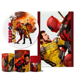 Trio Capas + Painéis Casado Deadpool e Wolverine - 1183 - ESTAMPARIA NET 