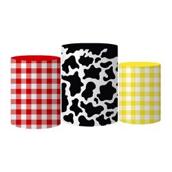 Trio Capas Cilindros Veste Fácil Fazendinha 6 - Fazendinha 6 - ESTAMPARIA NET 