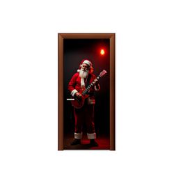 Capa de Porta Decorativa Tema Feliz Natal 10 - 7524 - ESTAMPARIA NET 