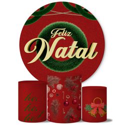 Trio Capas Cilindros + Painel Veste Fácil Feliz Natal 10 - 00007363E - ESTAMPARIA NET 