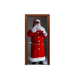 Capa de Porta Decorativa Tema Feliz Natal 11 - 7525 - ESTAMPARIA NET 