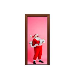 Capa de Porta Decorativa Tema Feliz Natal 9 - 7523 - ESTAMPARIA NET 