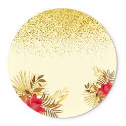 Painel Redondo Abre Fácil Pegue Monte Glitter Floral - Floral 13 - ESTAMPARIA NET 