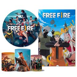Trio Capas + Painéis Casado Veste Fácil Free Fire - 1888 - ESTAMPARIA NET 