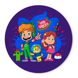 Painel Temático Gato Galactico Veste Fácil C/ Elástico - 7982 - ESTAMPARIA NET 