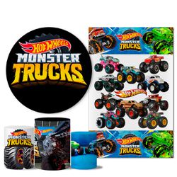 Trio Capas + Painéis Casado Hot Wheels Monter Trucks - 1255 - ESTAMPARIA NET 