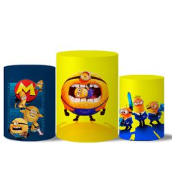 Trio Capas Cilindros Meu Malvado Favorito 4 Veste Fácil C/ Elástico - 7981 - ESTAMPARIA NET 