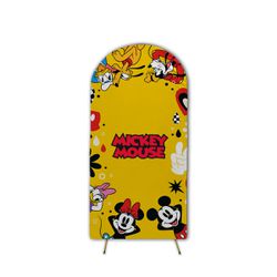 Capa Painel Romano Tema Mickey e Minnie 2 - 0020 - ESTAMPARIA NET 